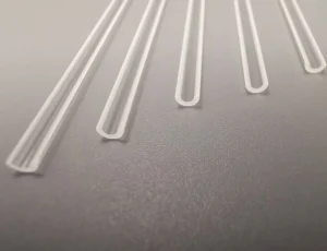 Tubo di quarzo semicircolare